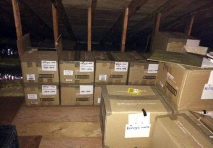 A woman hid several boxes in her attic from her husband for 40 years