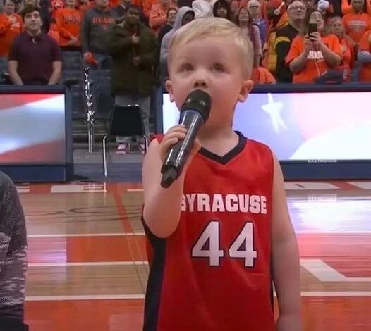 3-Year-Old Fearlessly Sings National Anthem In Front Of A Crowd