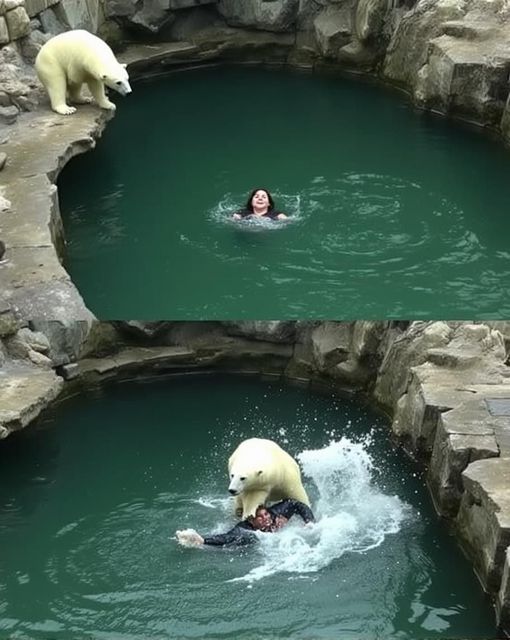 A 32-year-old woman was att4cked by a polar bear after she jumped into their enclosure at the Berlin Zoo.