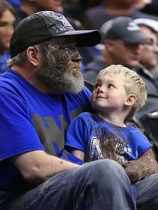 Viral Photo Of Dad At Basketball Game Turns Heads Online