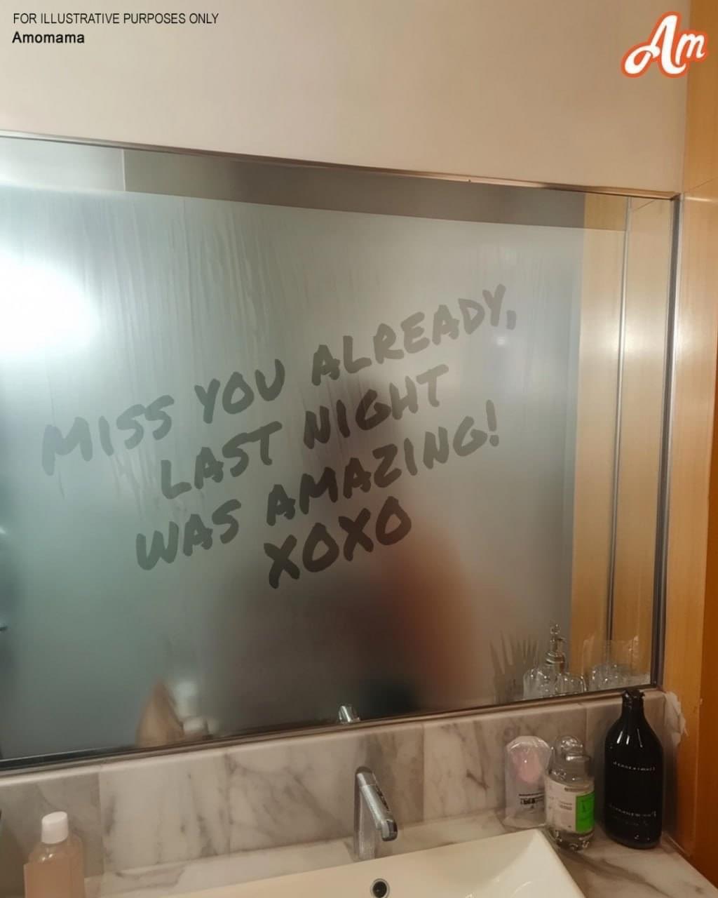 I Found a Love Note Written on Our Bathroom Mirror – But It Wasn’t Meant for Me