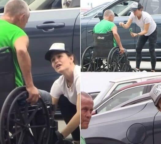 Jennifer Garner spots wheelchair-bound homeless man without shoes – her next move has people in tears