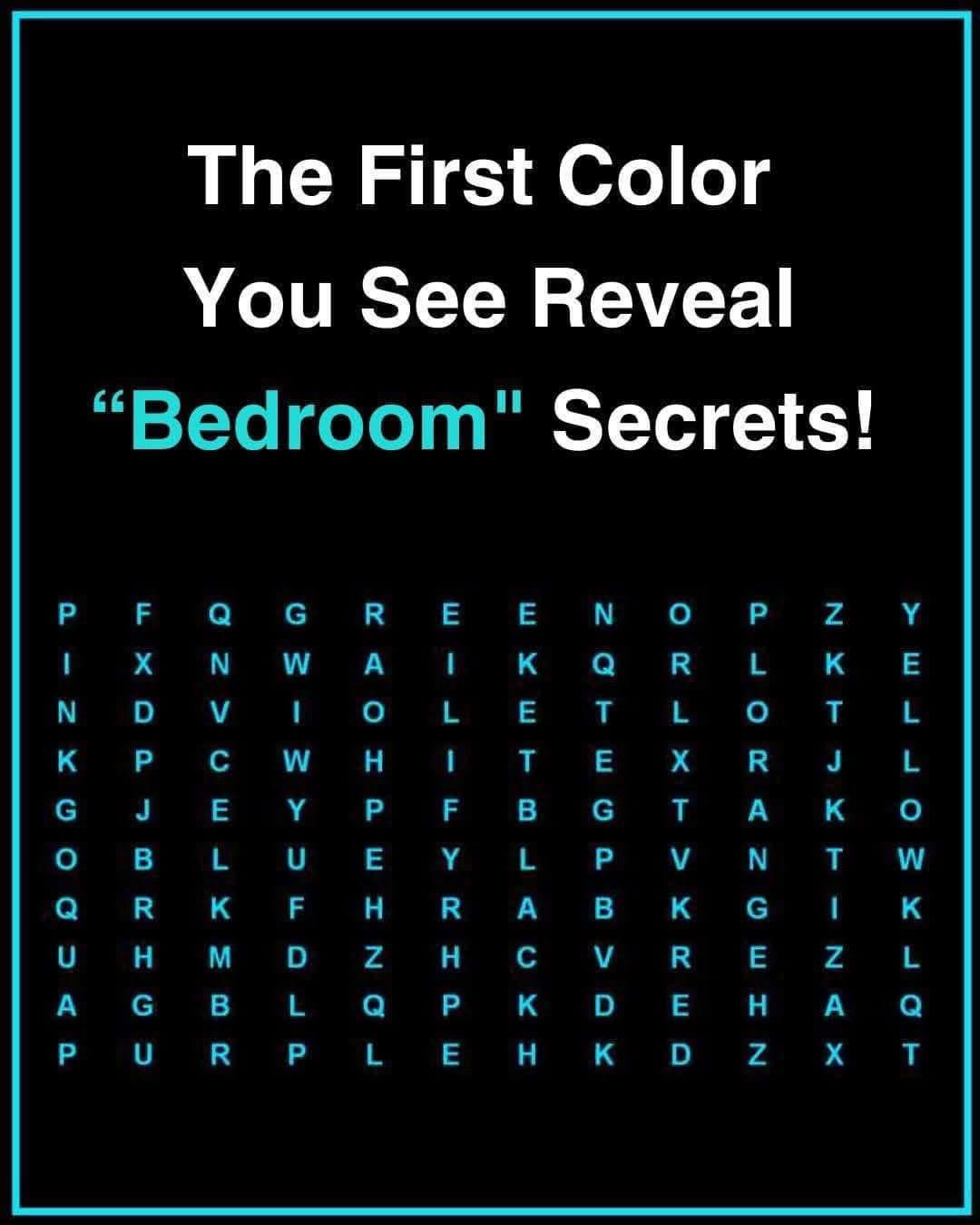 The First Color You See Reveal “Bedroom” Secrets! Check the 1st comment