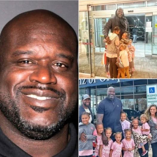 Shaq surprises family of 11 with two new cars and more